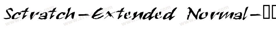 Sctratch-Extended Normal字体转换